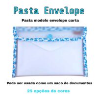 Envelope plástico com botão (P)