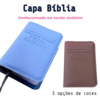 Capa para bíblia em material sintético com marcação em relevo